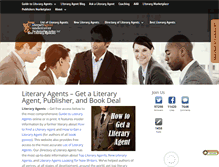Tablet Screenshot of literary-agents.com